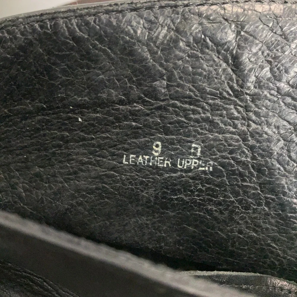 Banana Republic Brogue Boots Mens 9D Black Italy Leather Wingtip‎ Chukka Goth